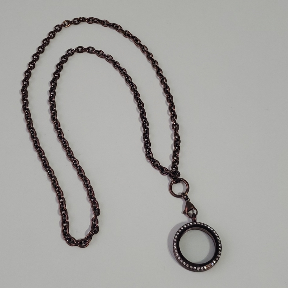 17 in chocolate colored locket